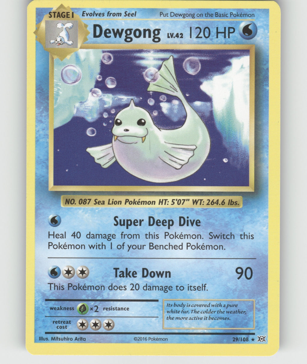 Dewgong Rare XY - Evolutions 29/108 NM
