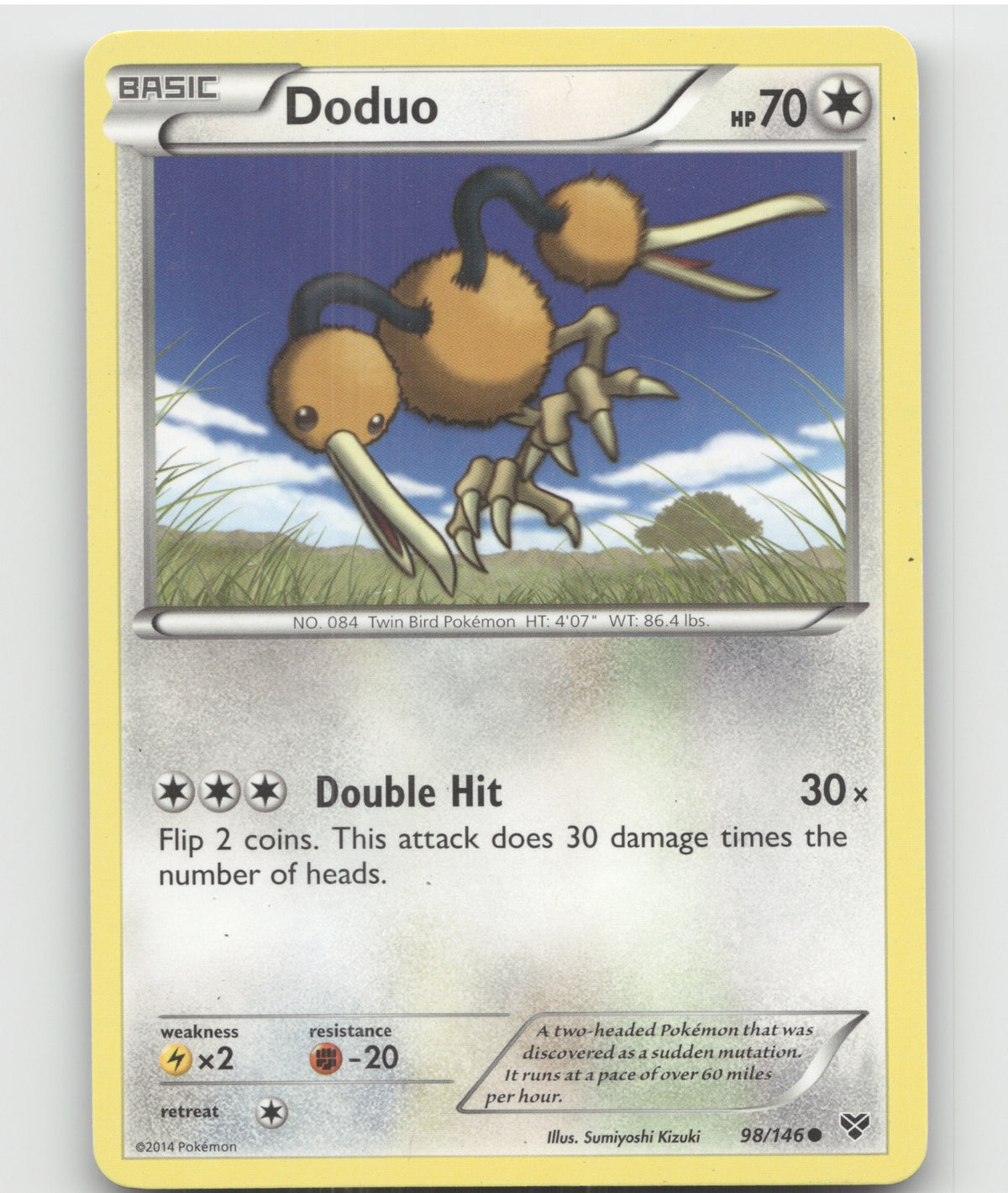 Doduo Common XY Base Set 98/146 LP