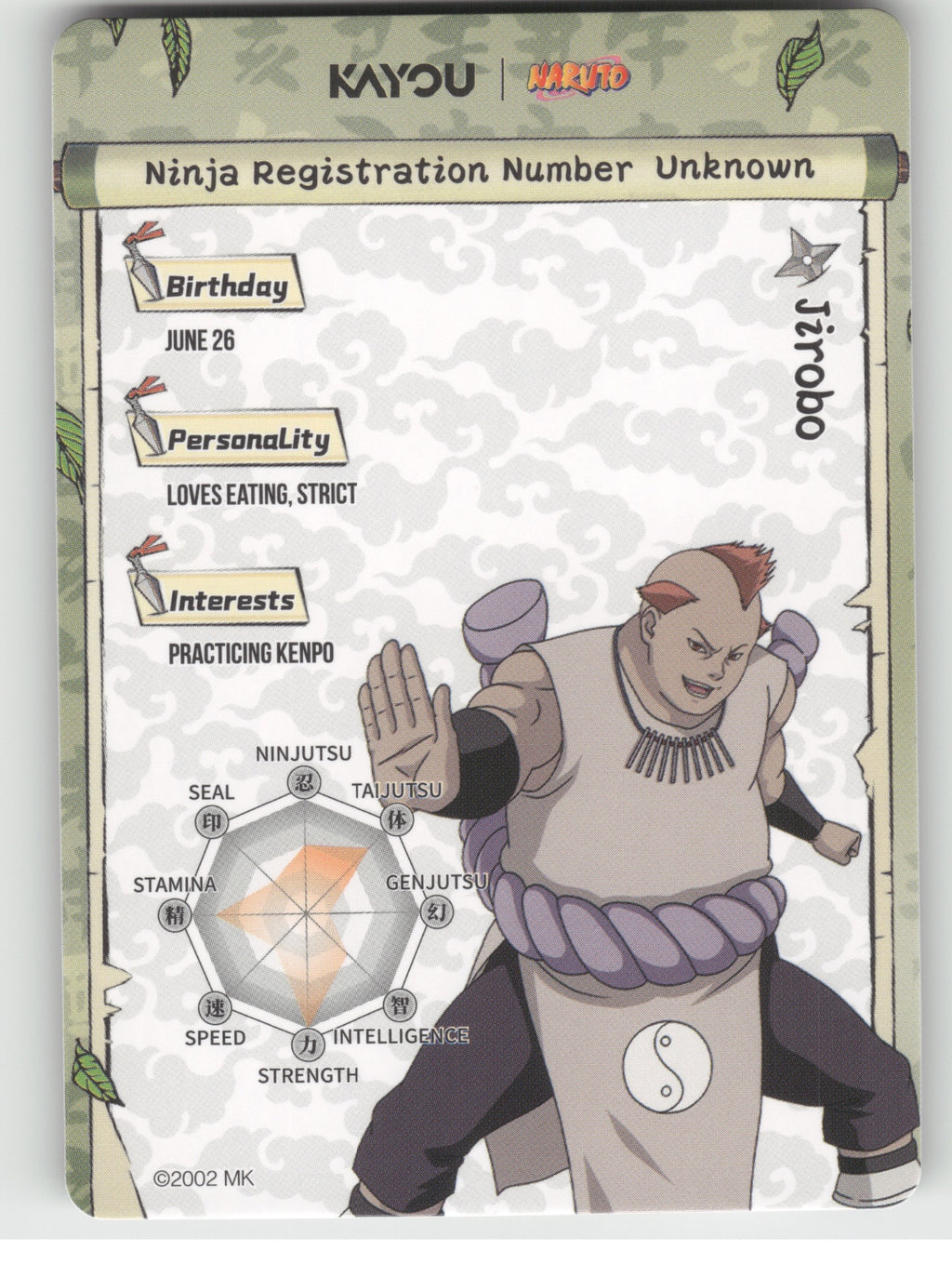Jirobo Base SR Earth Scroll Series 2 015L2 NM back