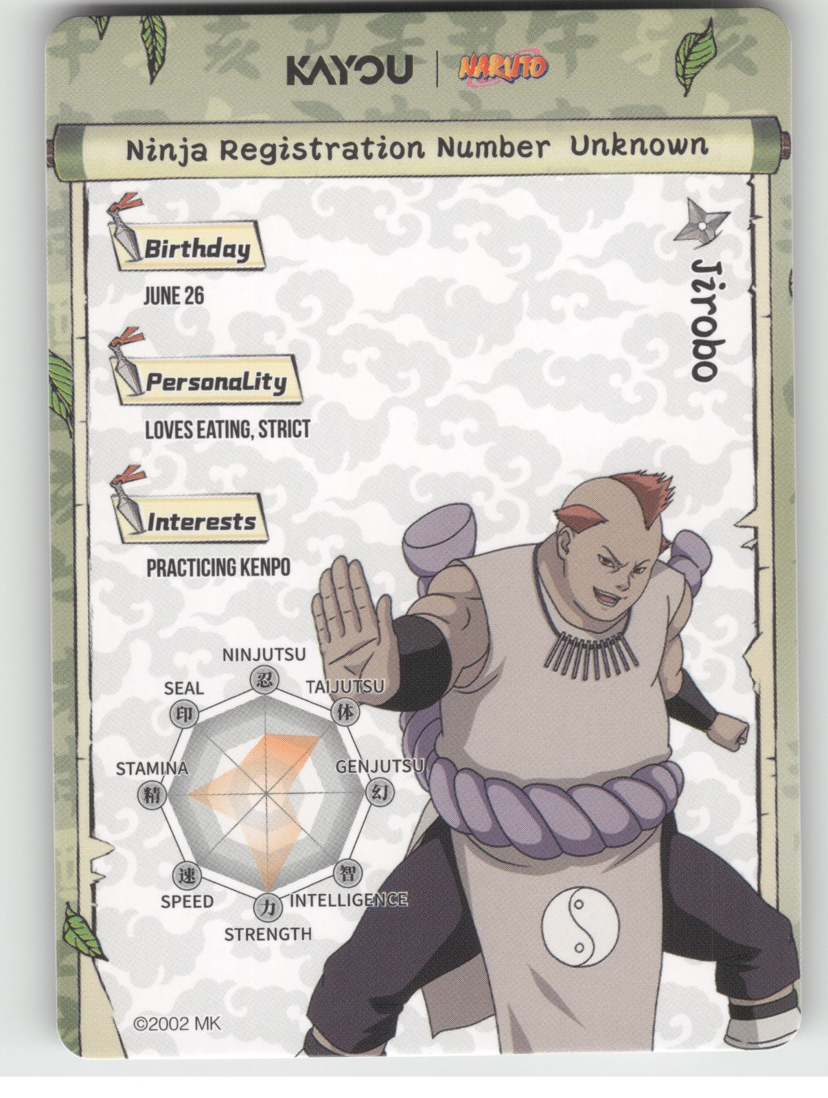 Jirobo Base SR Earth Scroll Series 2 015L2 NM back