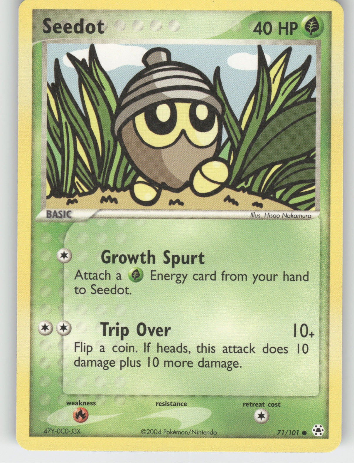 Seedot Common EX Hidden Legends 71/101 NM