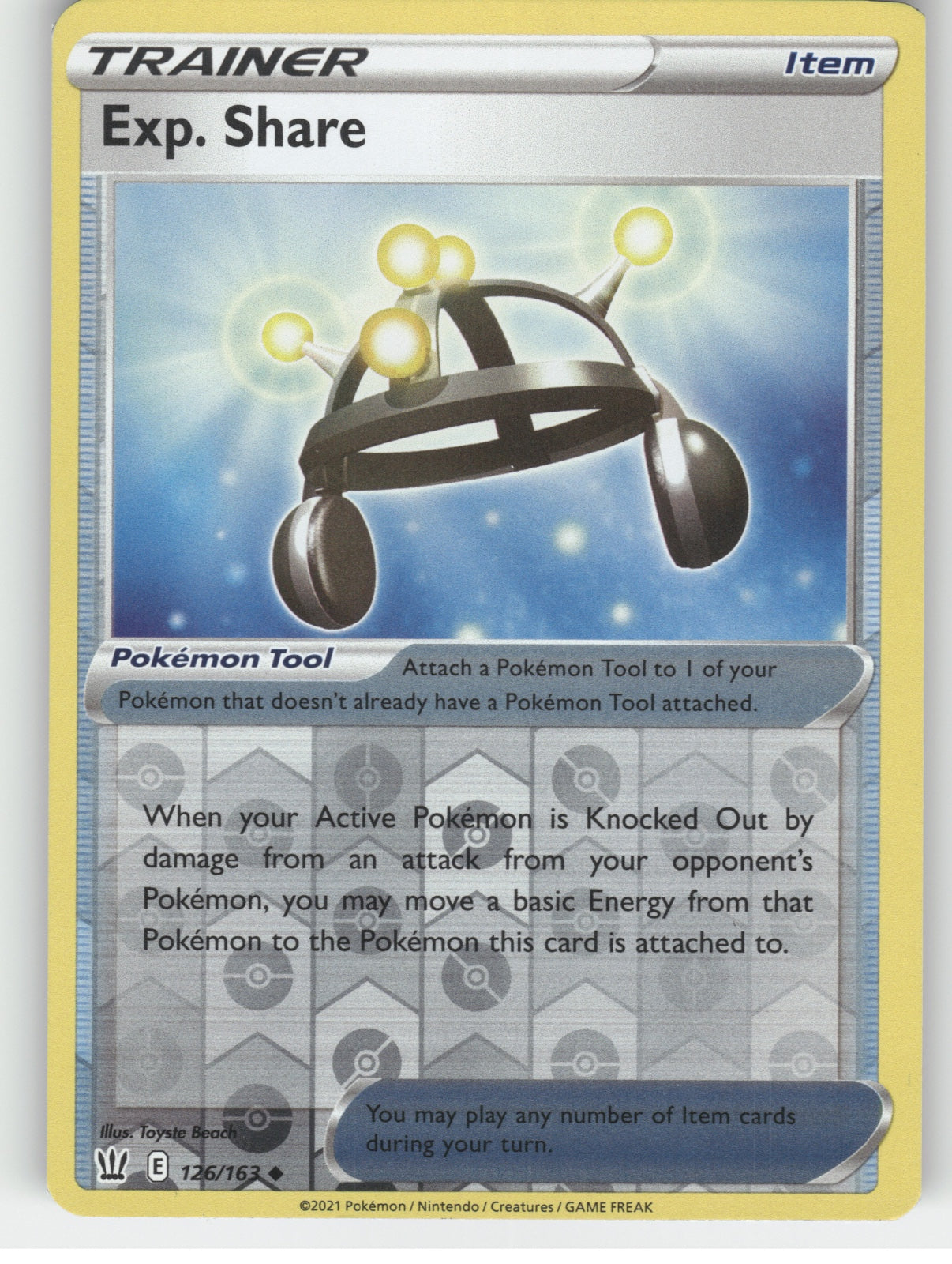 Exp. Share Reverse Holo Uncommon SWSH05: Battle Styles 126/163 NM