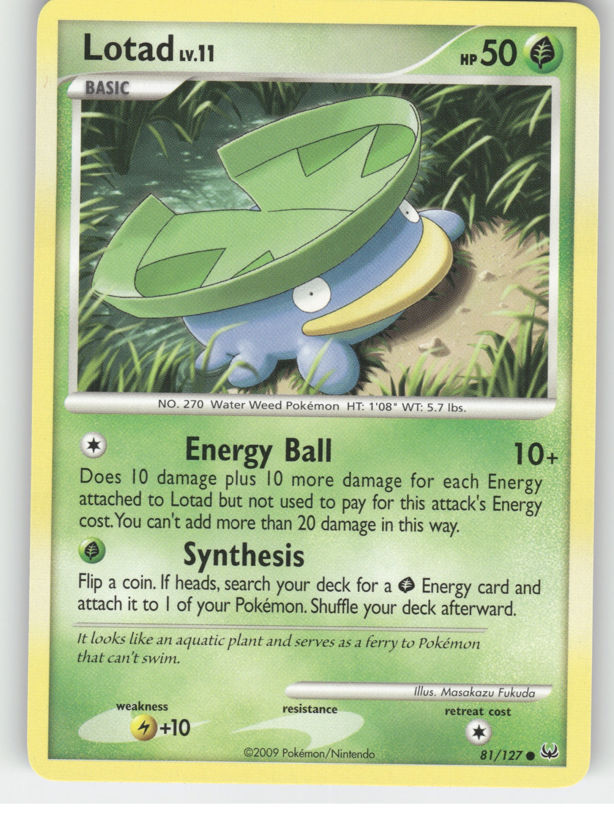 Lotad Common Platinum 81/127 NM