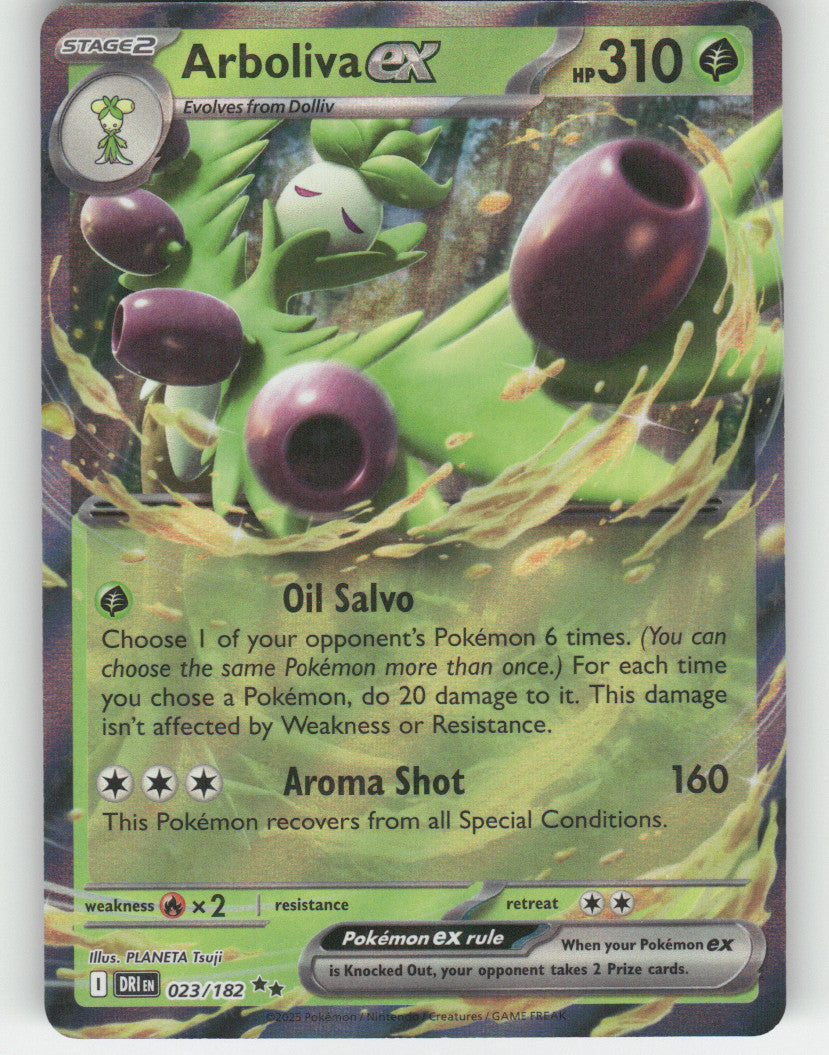 Arboliva ex Holo Double Rare SV10: Destined Rivals 023/182 NM