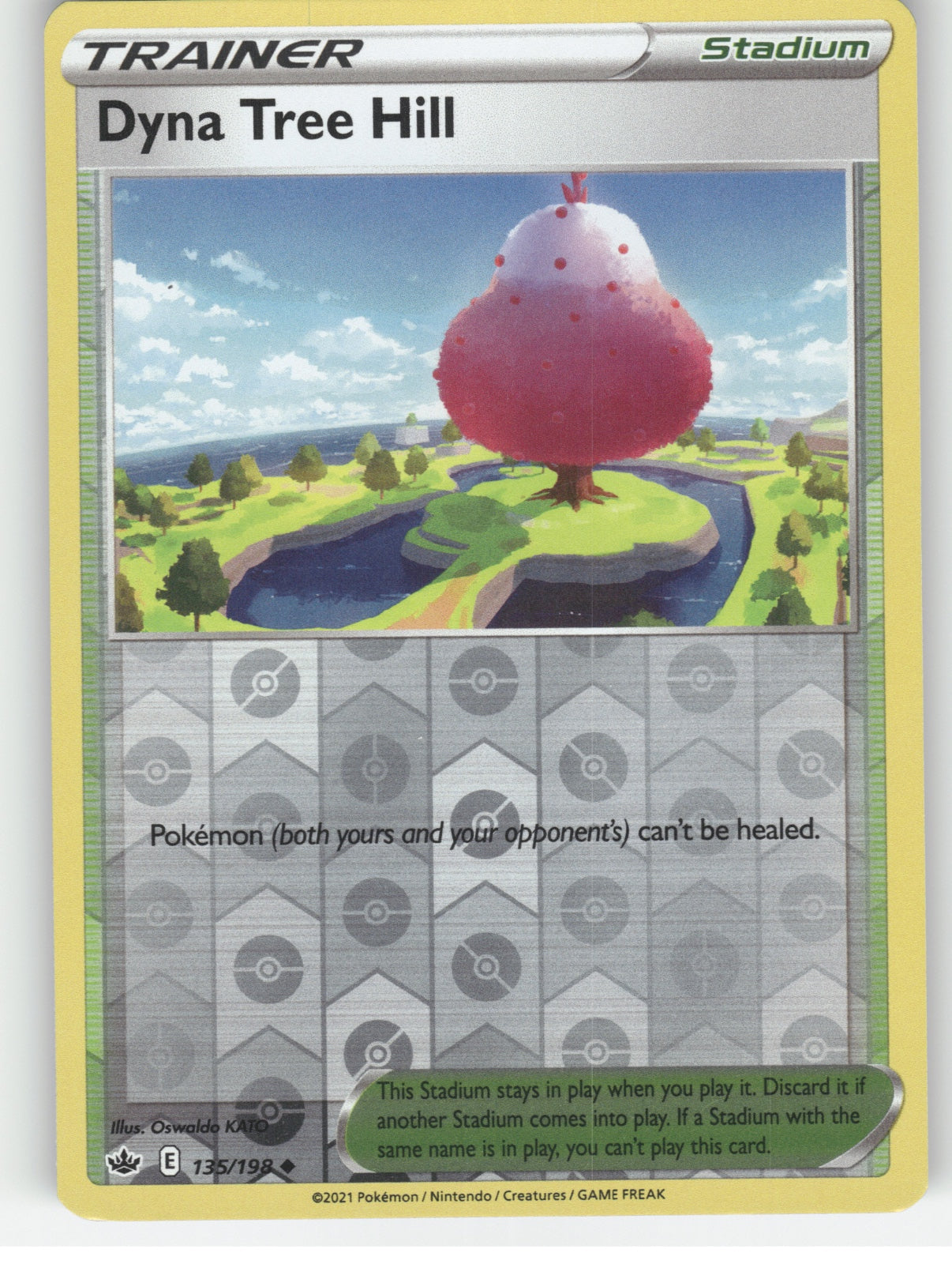 Dyna Tree Hill Reverse Holo Uncommon SWSH06: Chilling Reign 135/198 NM