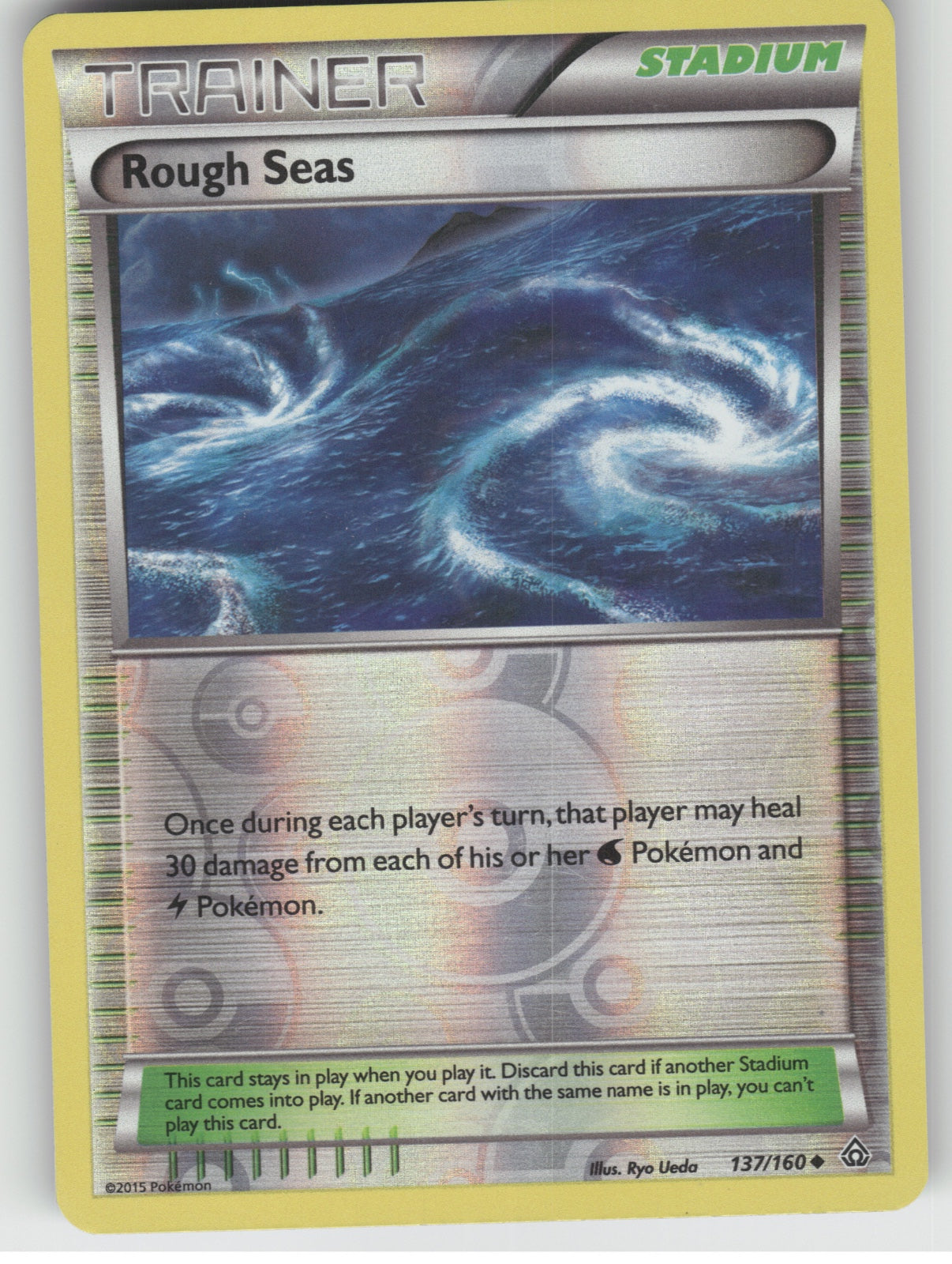 Rough Seas Reverse Holo Uncommon XY - Primal Clash 137/160 NM