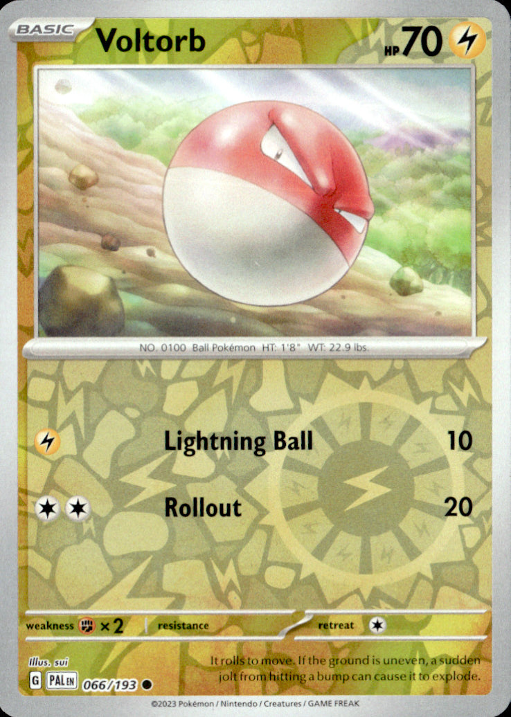 Voltorb Reverse Holo Common SV02: Paldea Evolved 066/193 NM