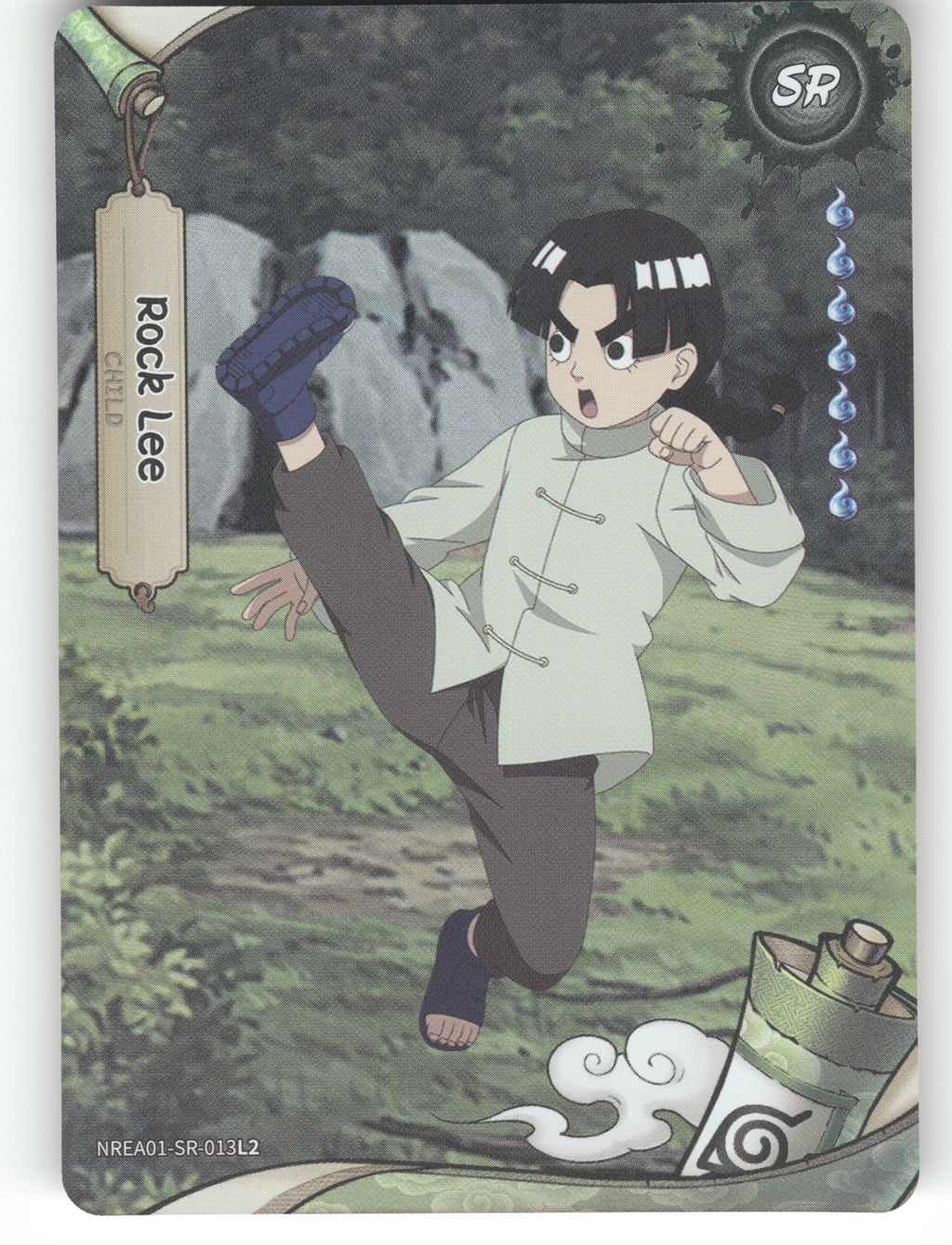 Rock Lee Base SR Earth Scroll Series 1 013L2 NM front