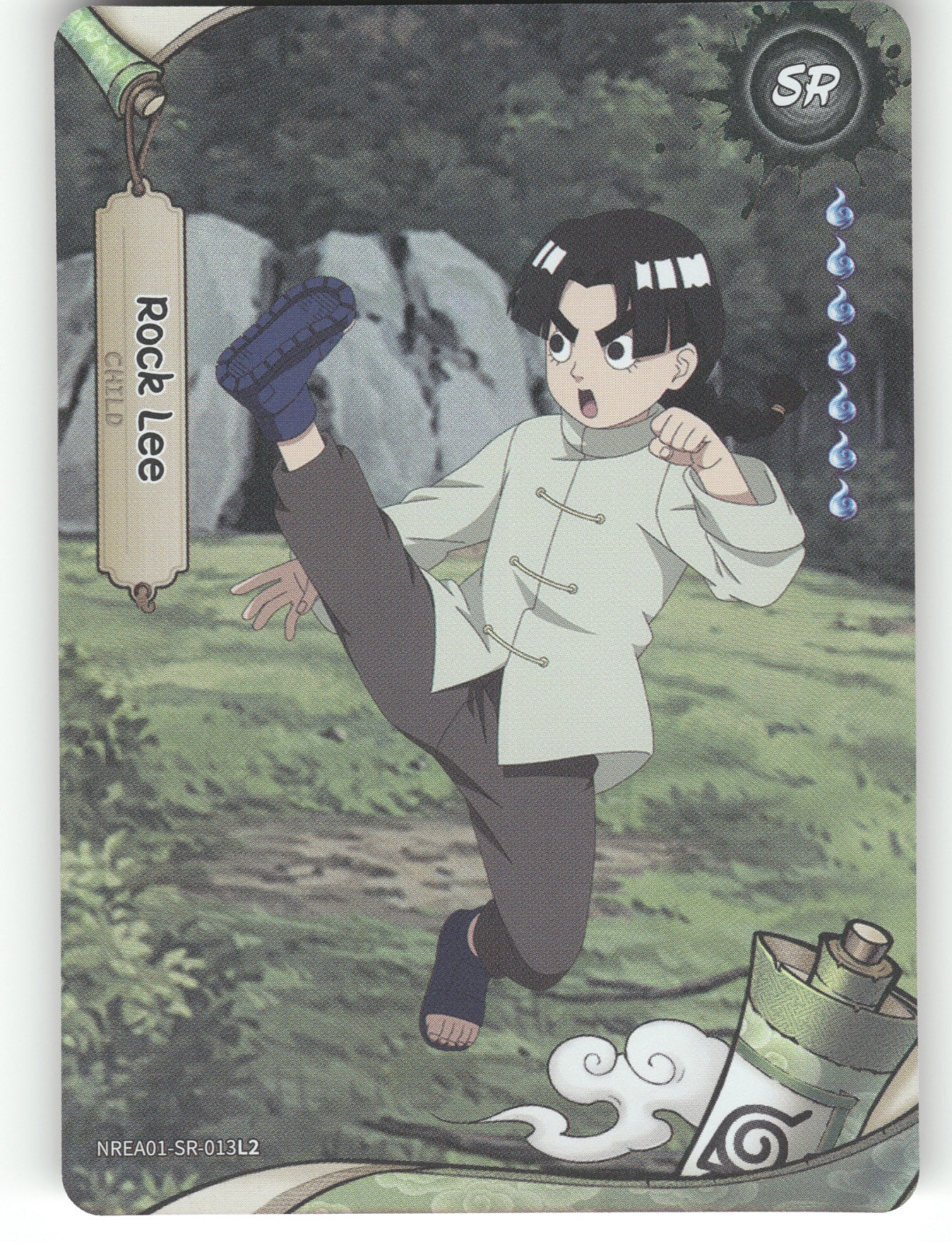 Rock Lee Base SR Earth Scroll Series 1 013L2 NM front