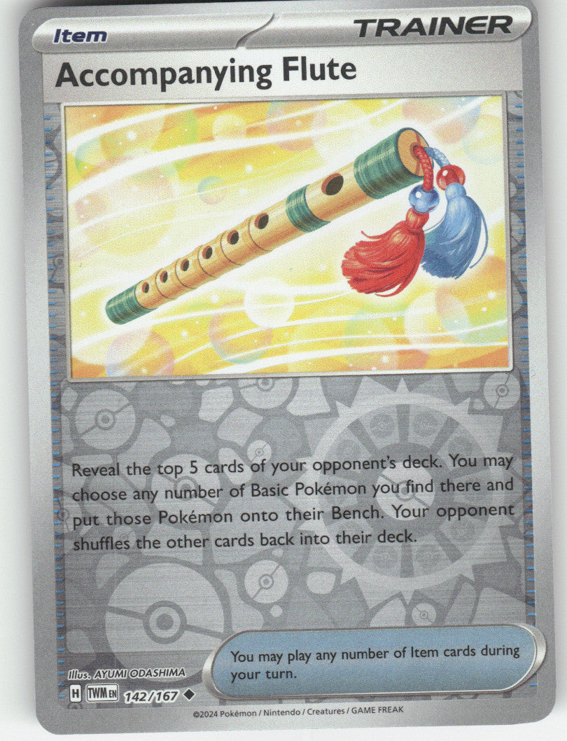 Accompanying Flute Reverse Holo Uncommon SV06: Twilight Masquerade 142/167 NM