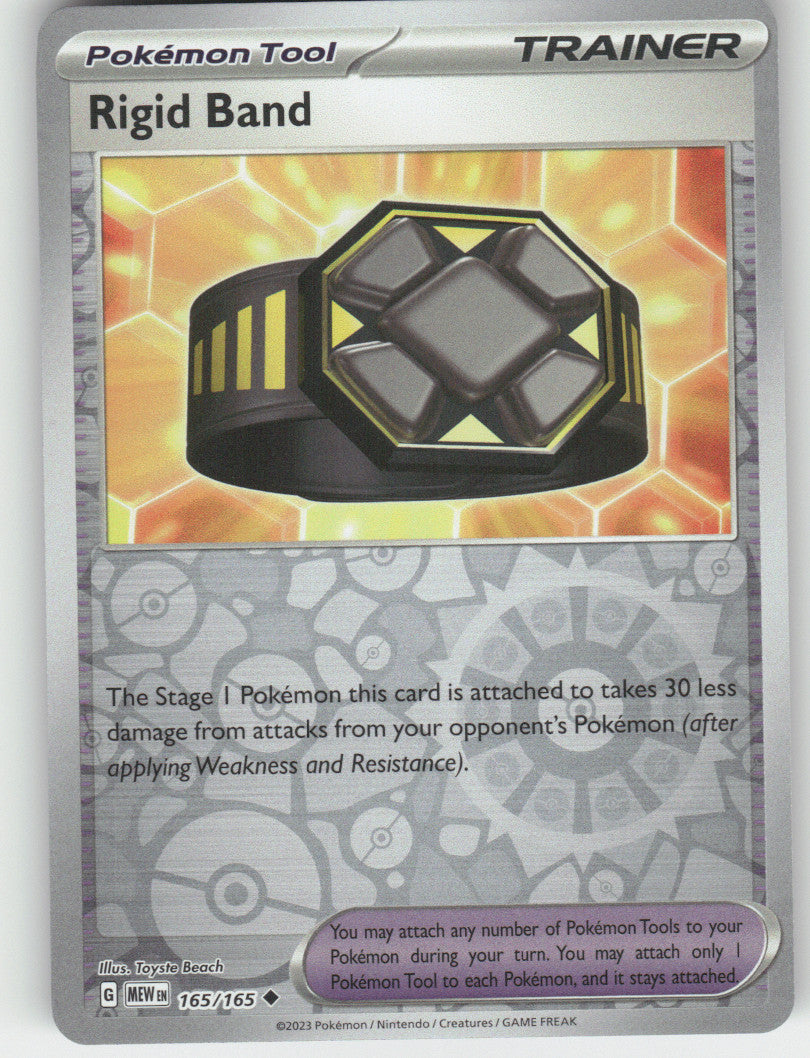 Rigid Band Reverse Holo Uncommon SV: Scarlet & Violet 151 165/165 NM