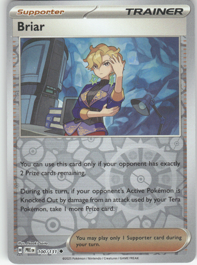 Briar Reverse Holo Uncommon SV: Prismatic Evolutions 100/131 NM