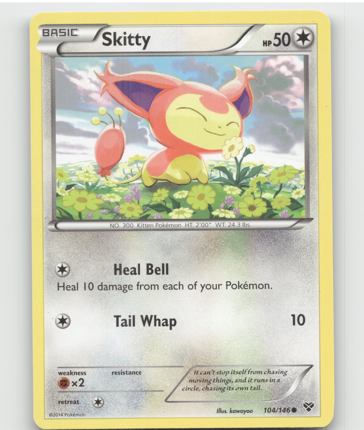Skitty Common XY Base Set 104/146 LP
