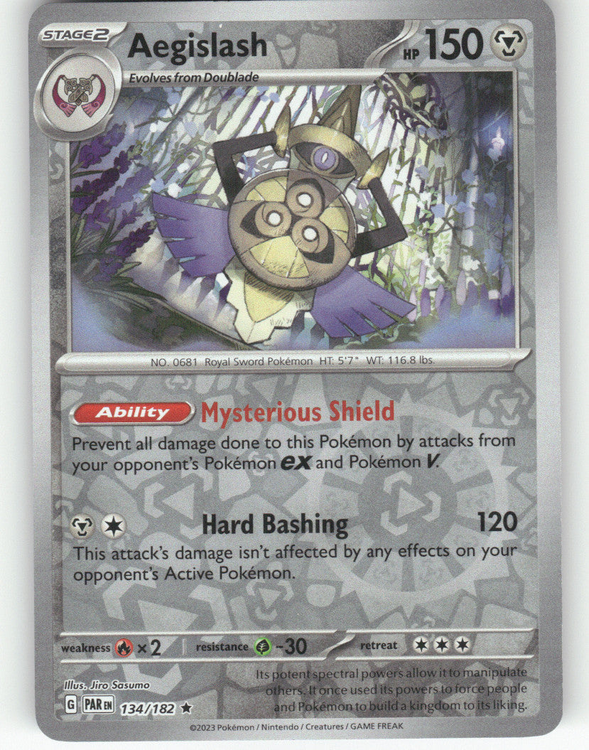 Aegislash - Reverse Holo Rare SV04: Paradox Rift 134/182 NM