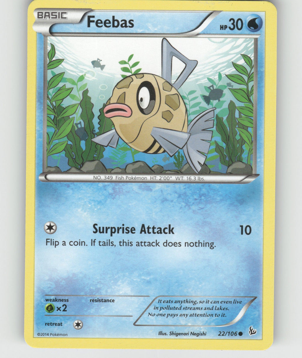 Feebas Common XY - Flashfire 22/106 NM