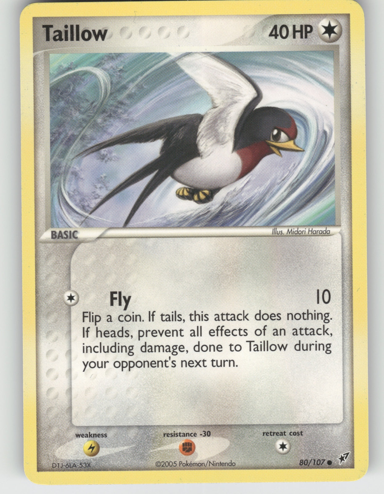 Taillow Common EX Deoxys 80/107 NM
