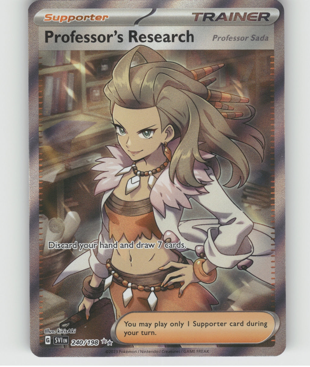 Professor's Research [Professor Sada] Holo Ultra Rare SV01: Scarlet & Violet Base Set 240/198 NM