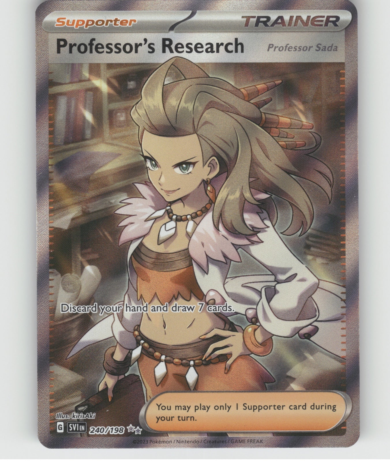 Professor's Research [Professor Sada] Holo Ultra Rare SV01: Scarlet & Violet Base Set 240/198 NM