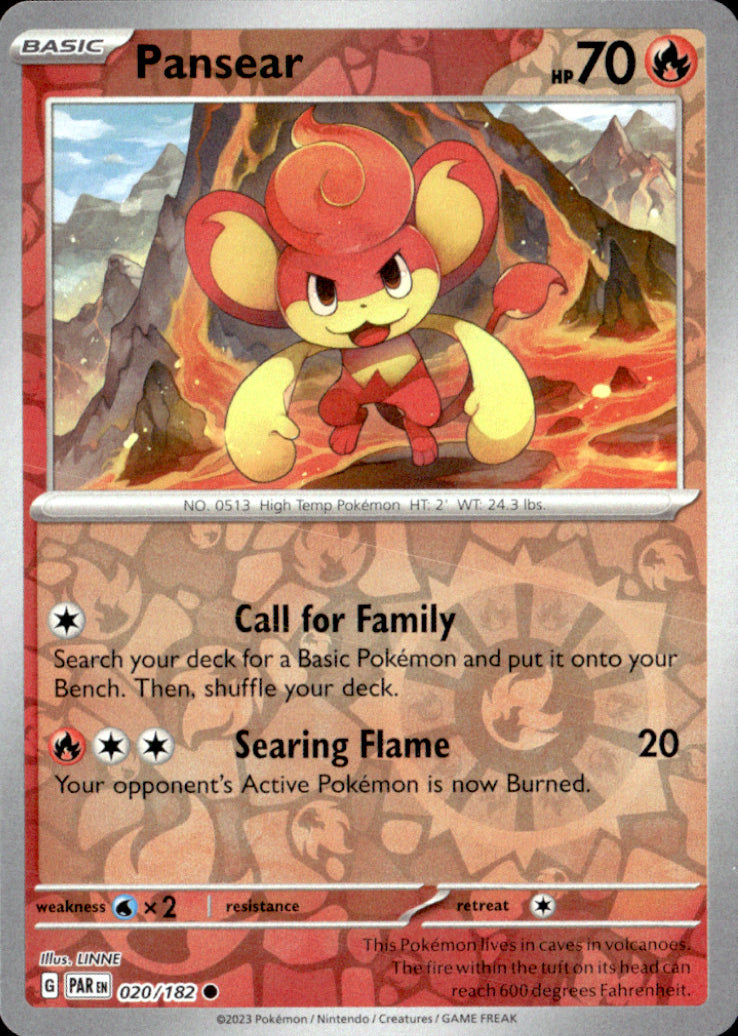 Pansear Reverse Holo Common SV04: Paradox Rift 020/182 NM