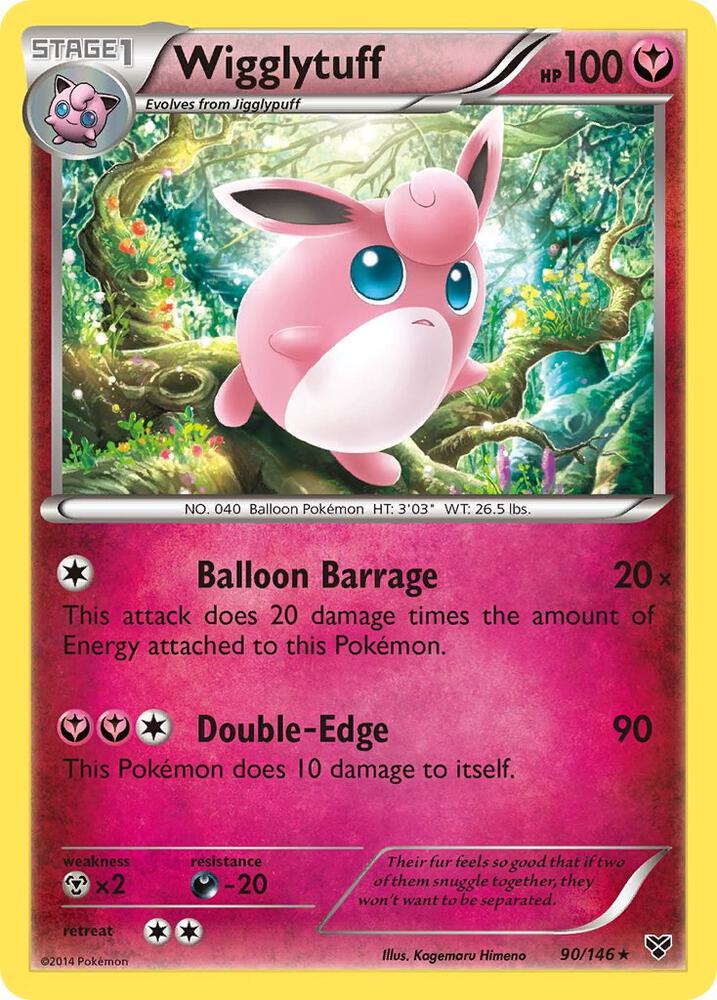 Wigglytuff (90) Rare XY Base Set 90/146 NM