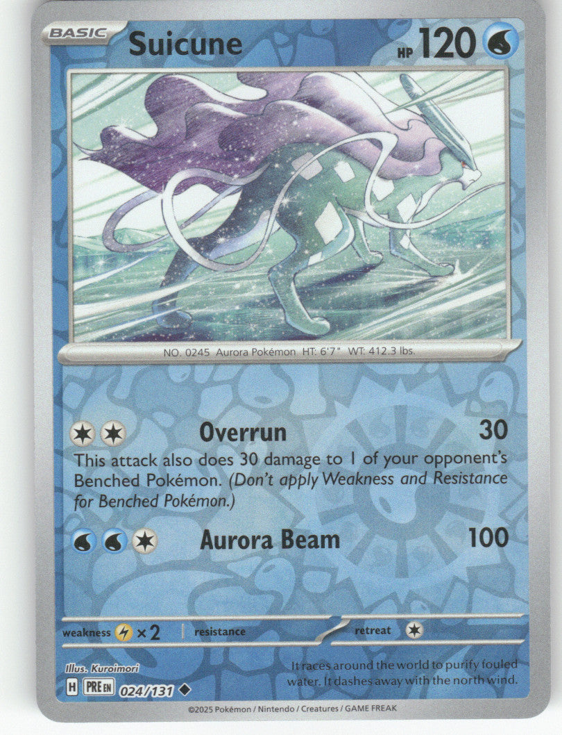 Suicune Reverse Holo Uncommon SV: Prismatic Evolutions 024/131 NM