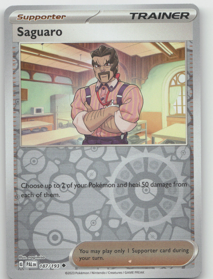 Saguaro Reverse Holo Uncommon SV02: Paldea Evolved 187/193 NM