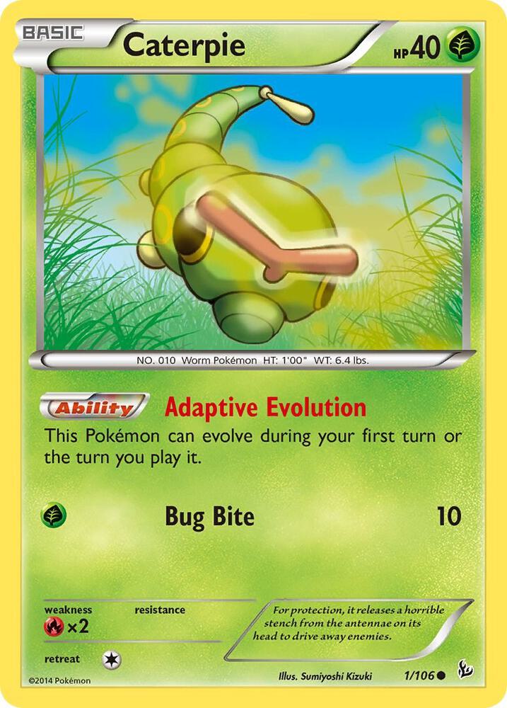 Caterpie Common XY - Flashfire 1/106 NM