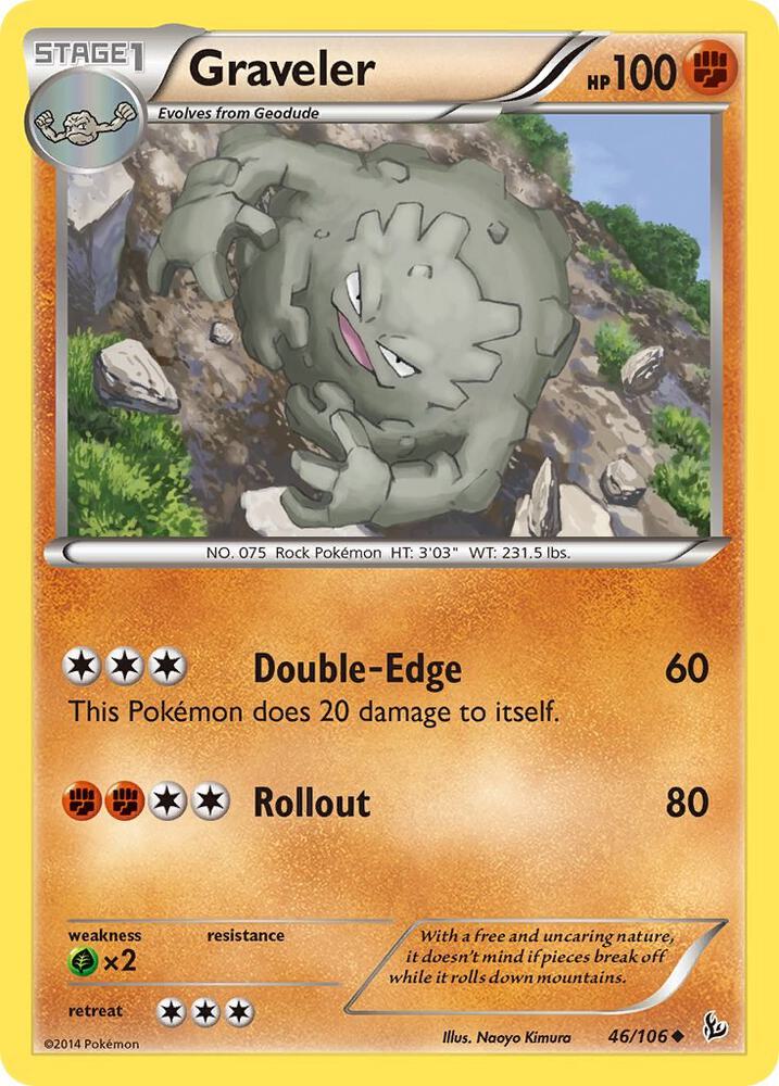 Graveler Uncommon XY - Flashfire 46/106 NM