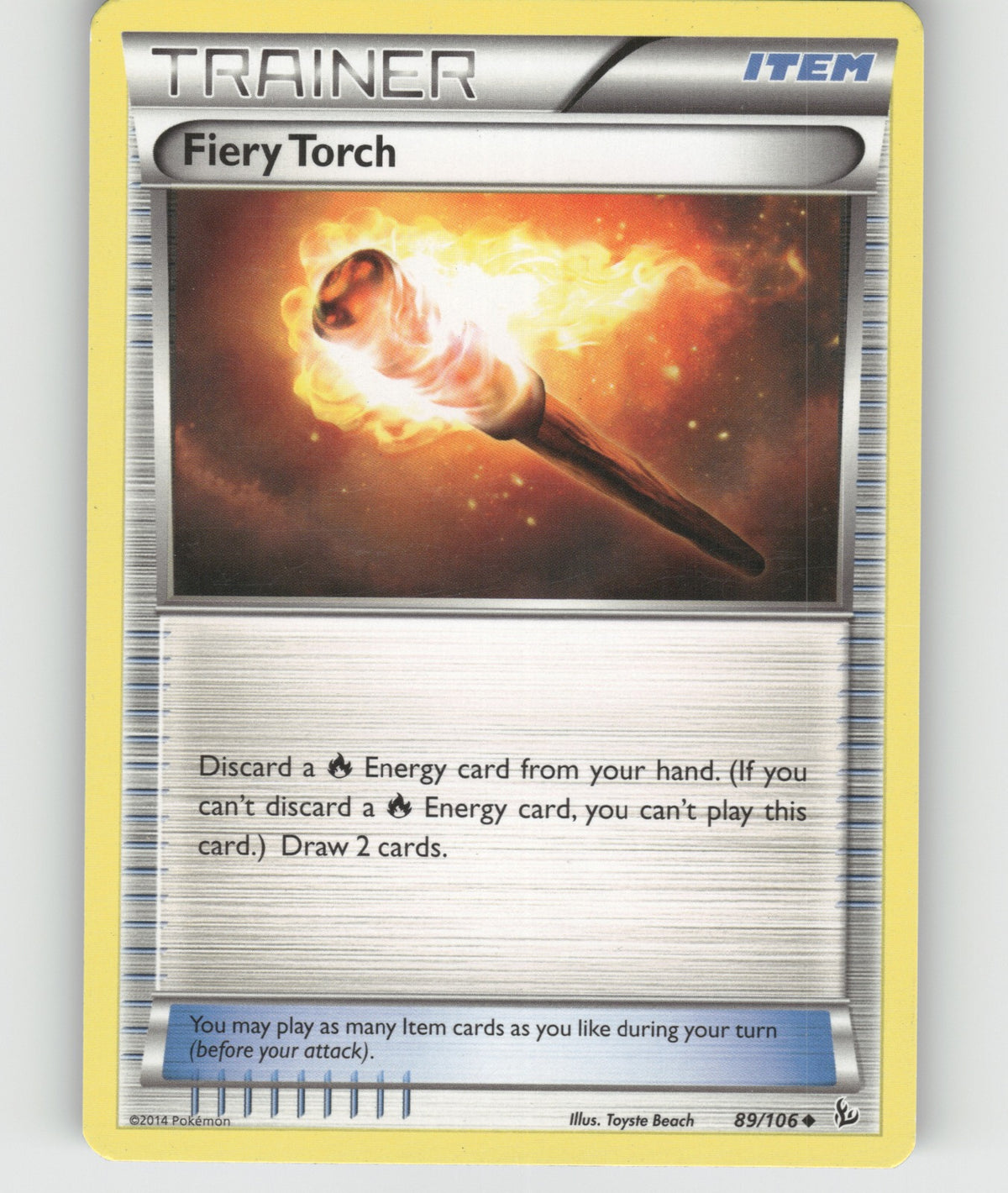 Fiery Torch Uncommon XY - Flashfire 89/106 NM