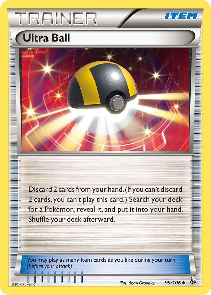 Ultra Ball Uncommon XY - Flashfire 99/106 NM