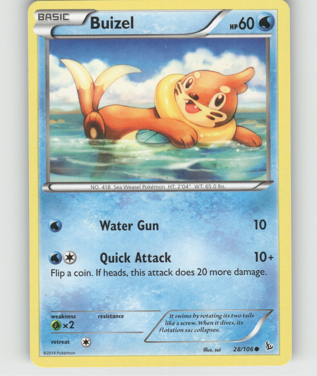 Buizel Common XY - Flashfire 28/106 NM