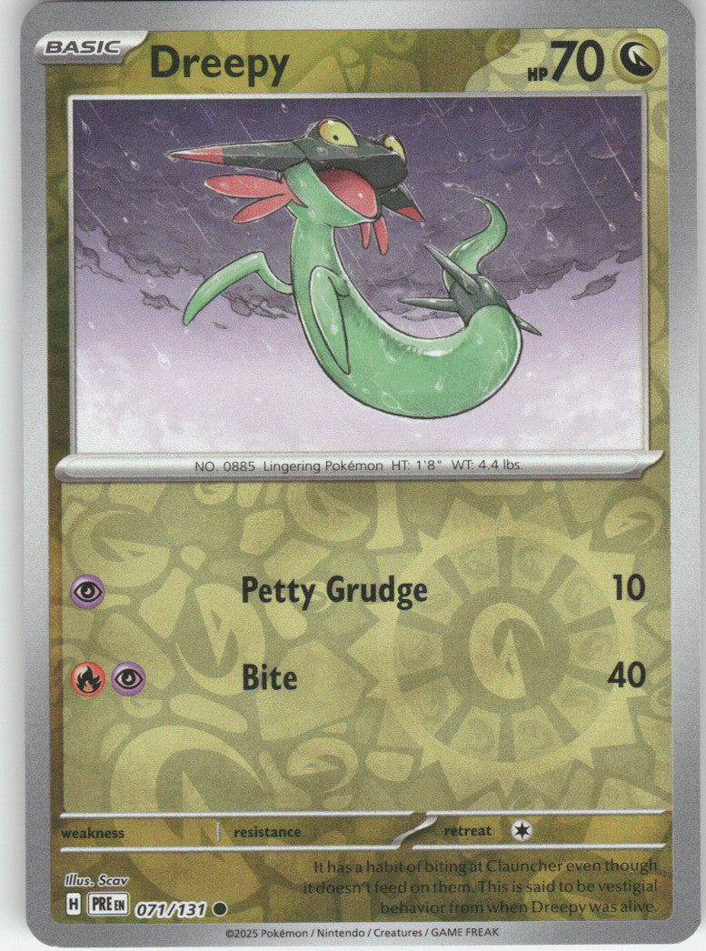 Dreepy Reverse Holo Common SV: Prismatic Evolutions 071/131 NM