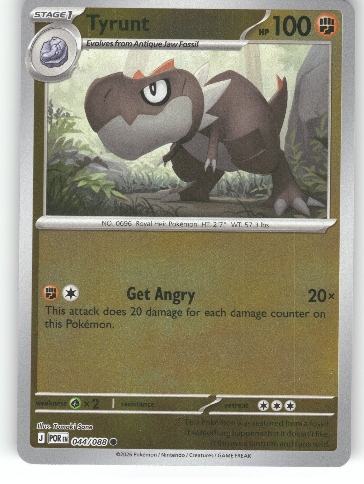 Tyrunt Reverse Holo Common ME03: Perfect Order 044/088 NM