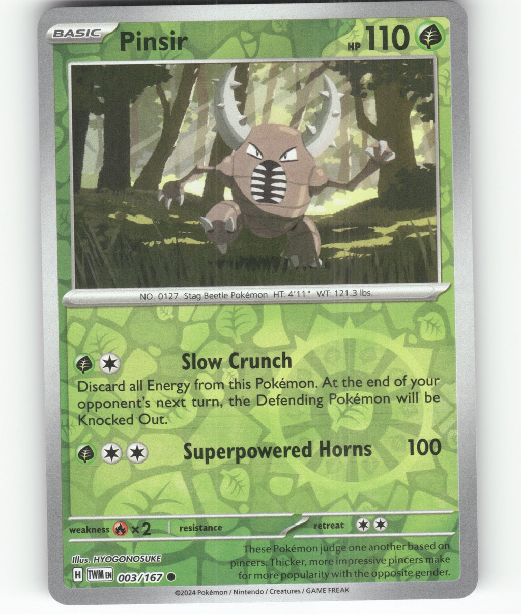 Pinsir Common SV06: Twilight Masquerade 003/167 NM
