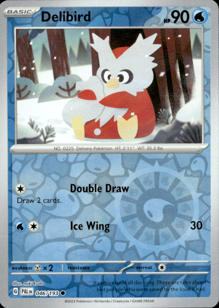 Delibird Reverse Holo Common SV02: Paldea Evolved 046/193 NM
