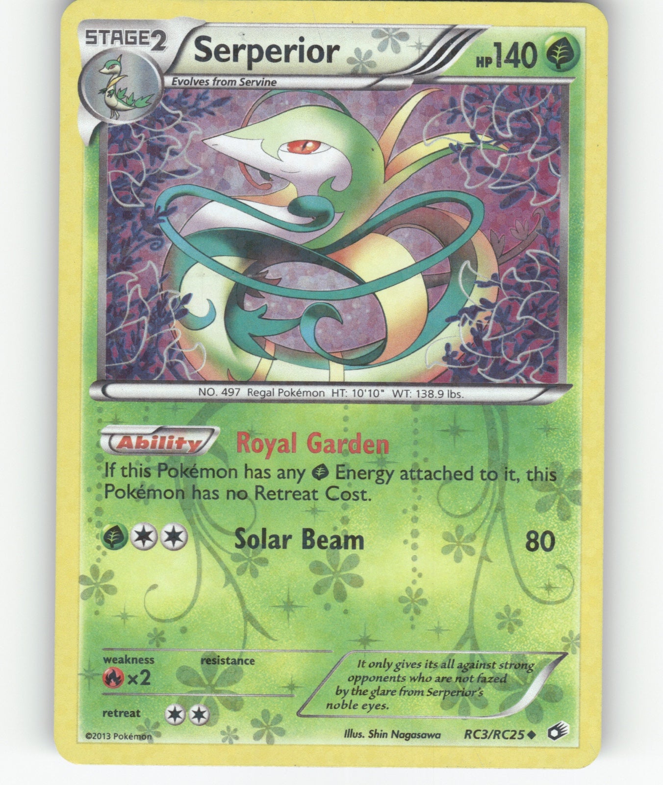Serperior Holo Uncommon Legendary Treasures: Radiant Collection RC3/RC25 NM