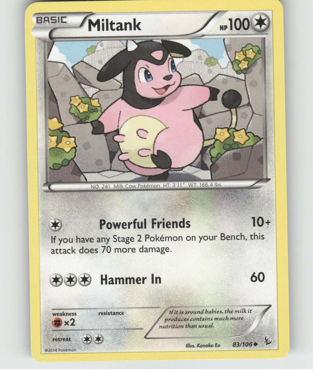Miltank Uncommon XY - Flashfire 83/106 NM