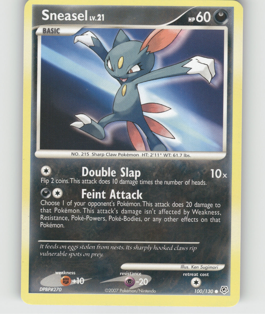 Sneasel Common Diamond and Pearl 100/130 NM