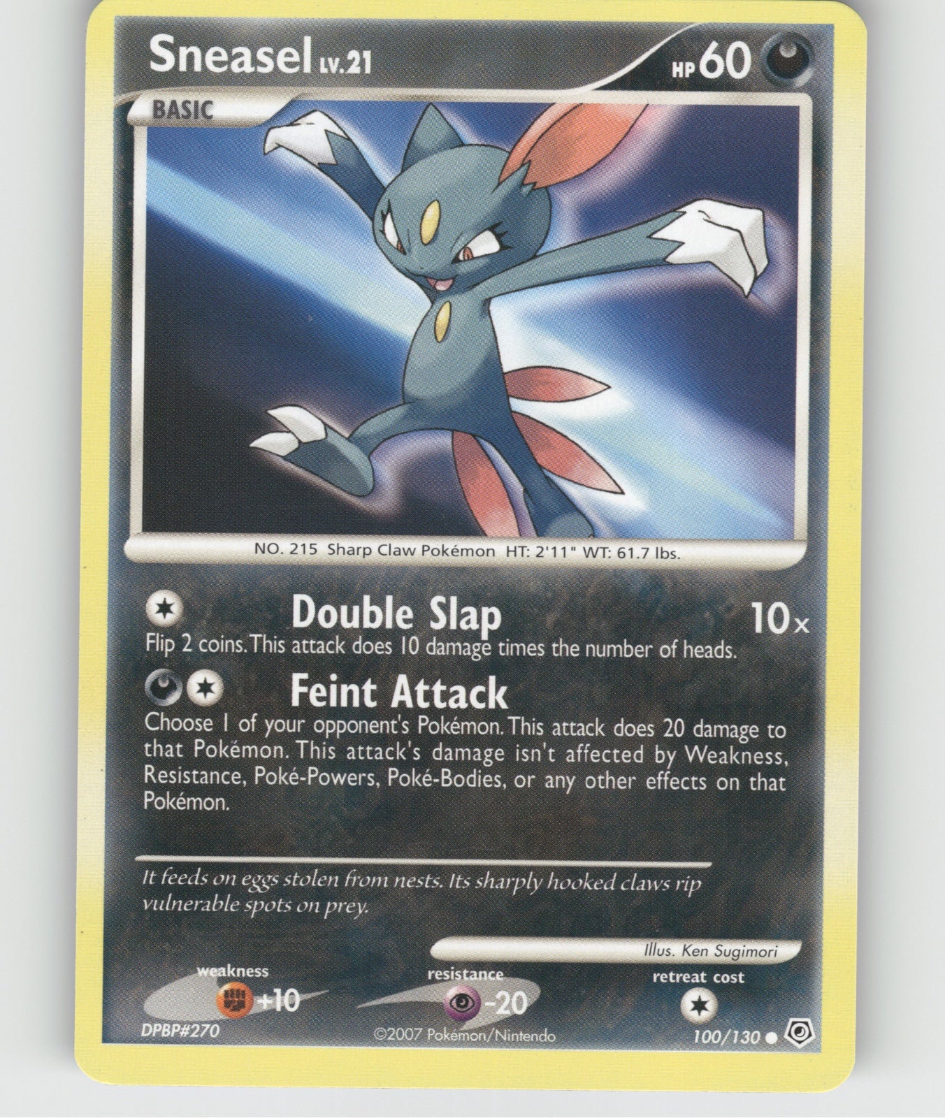 Sneasel Common Diamond and Pearl 100/130 NM