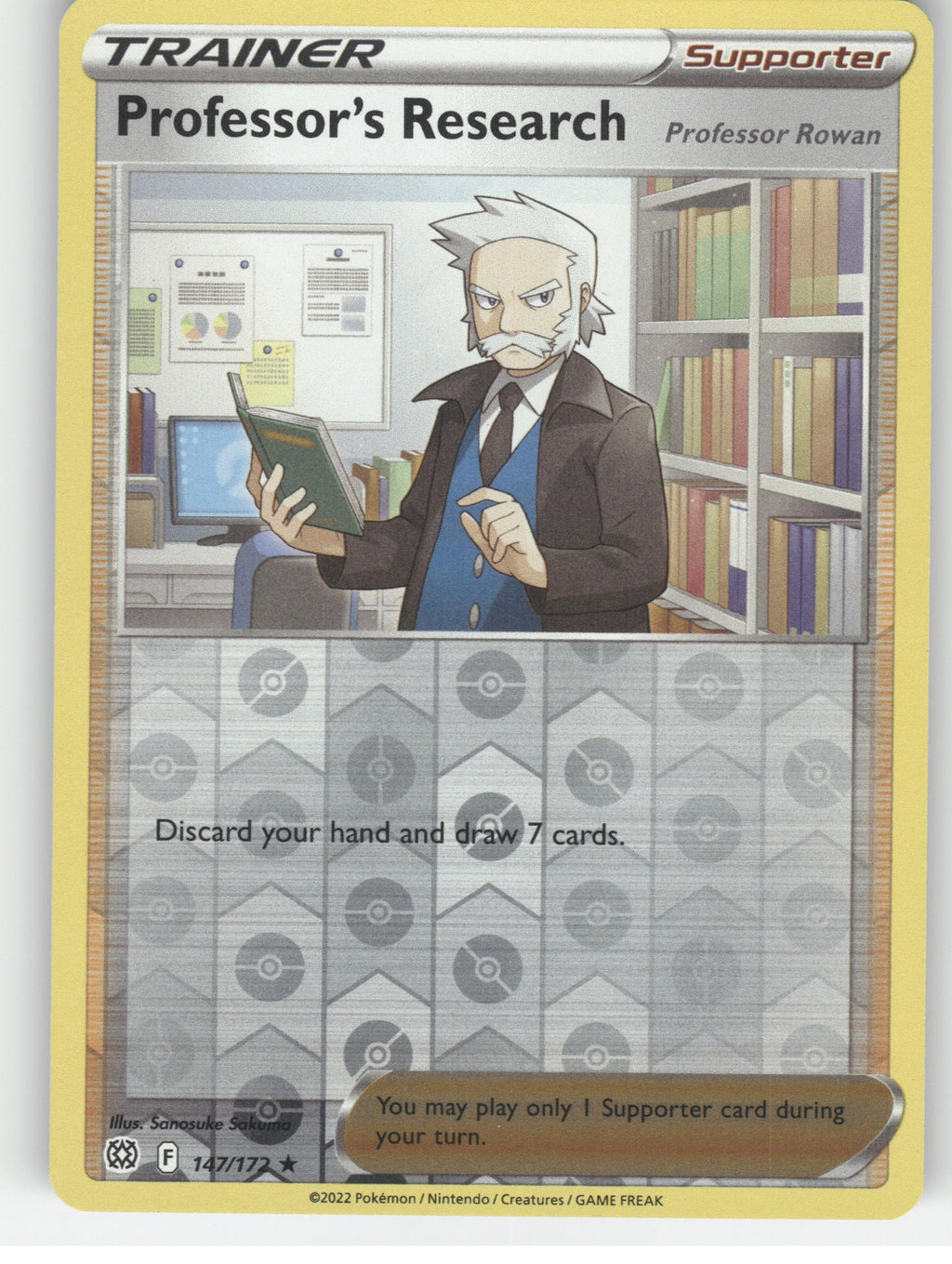 Professor's Research [Professor Rowan] Reverse Holo Holo Rare SWSH09: Brilliant 