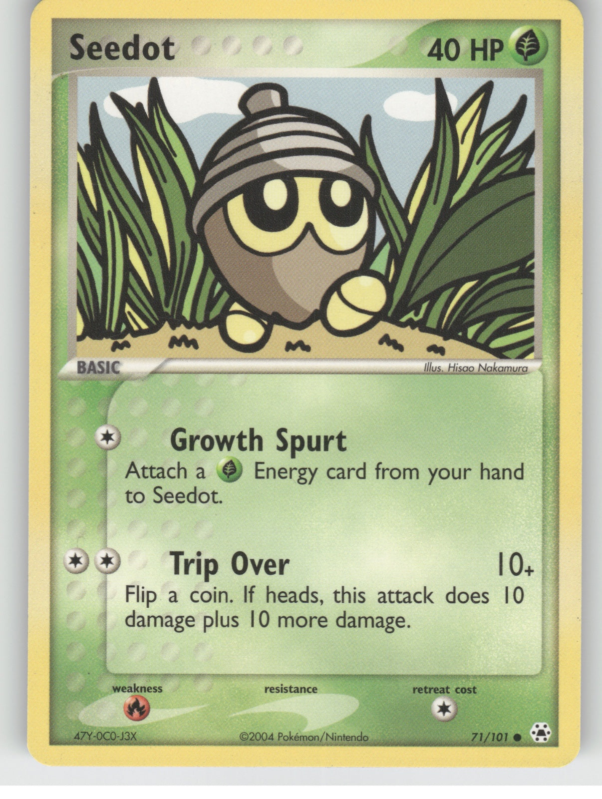 Seedot Common EX Hidden Legends 71/101 NM