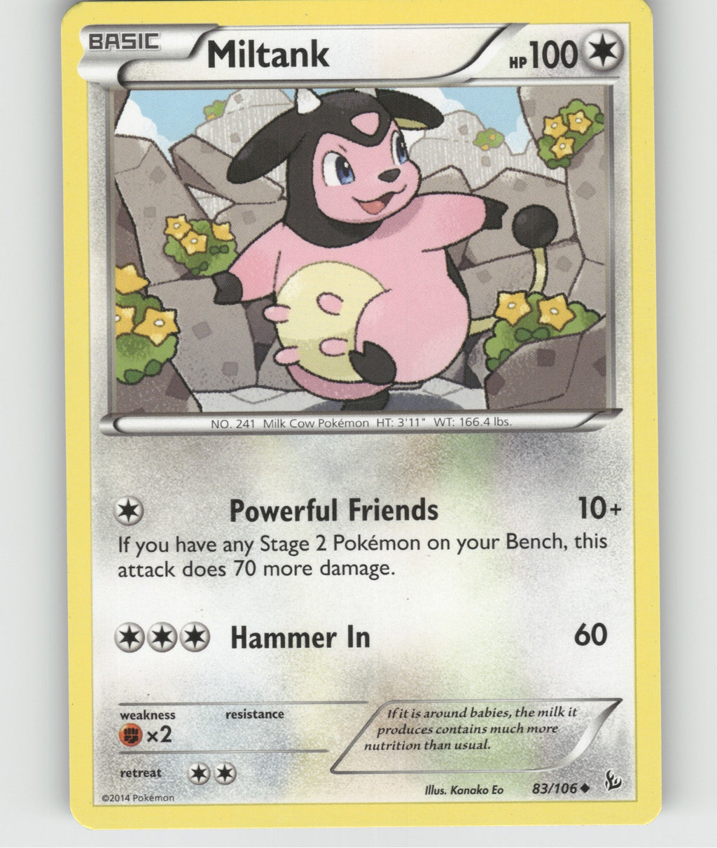 Miltank Uncommon XY - Flashfire 83/106 NM