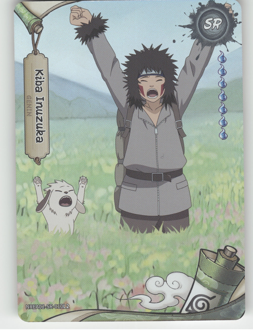 Kiba Inuzuka Base SR Earth Scroll Series 2 010L2 NM front