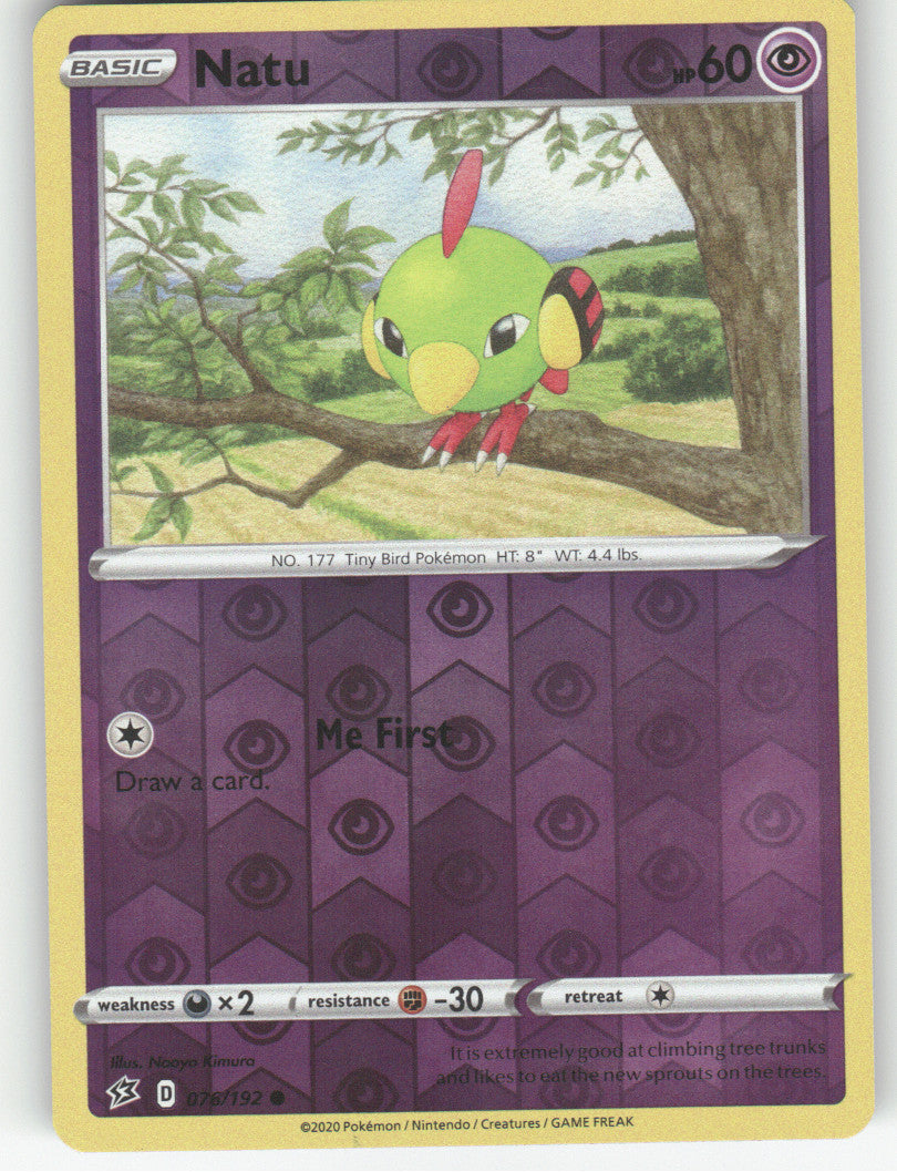 Natu Reverse Holo Common SWSH02: Rebel Clash 076/192 NM