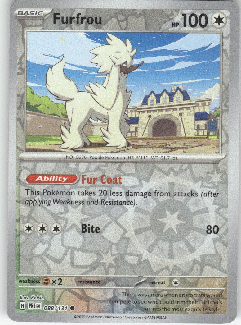 Furfrou Reverse Holo Common SV: Prismatic Evolutions 088/131 NM