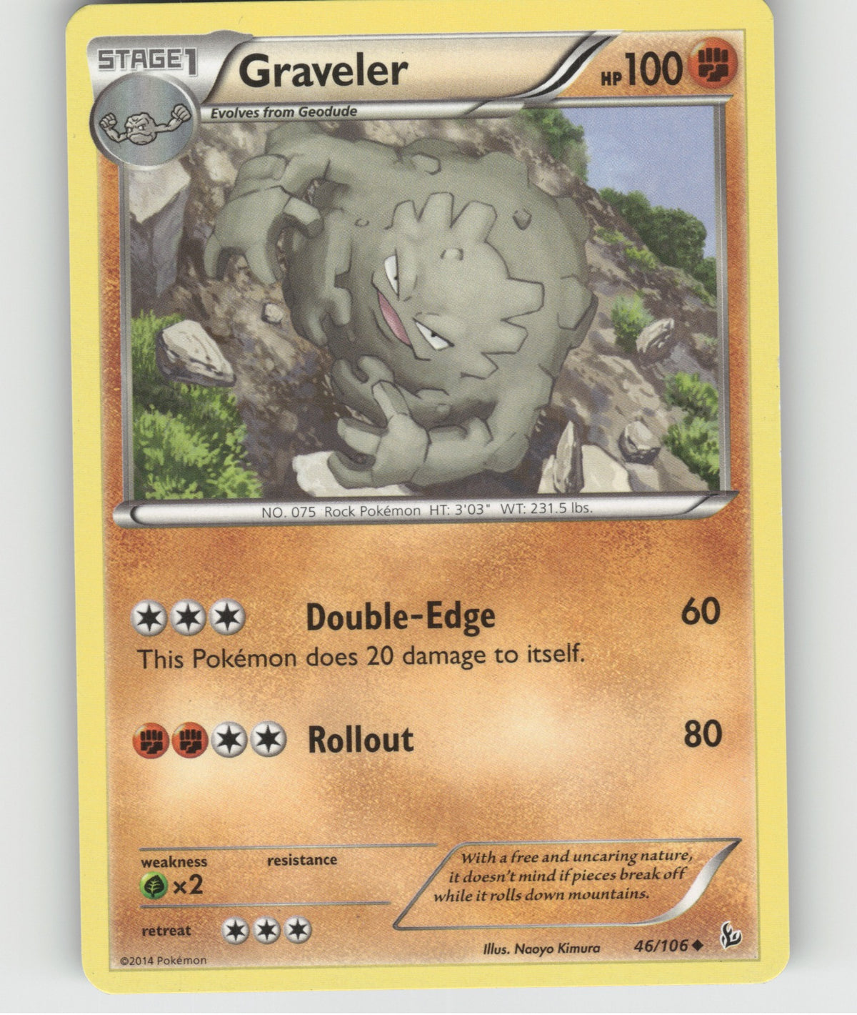 Graveler Uncommon XY - Flashfire 46/106 NM