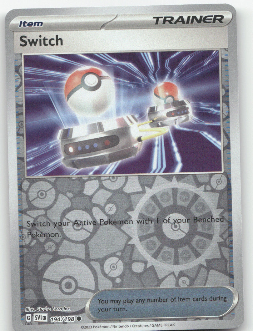 Switch Reverse Holo Common SV01: Scarlet & Violet Base Set 194/198 NM