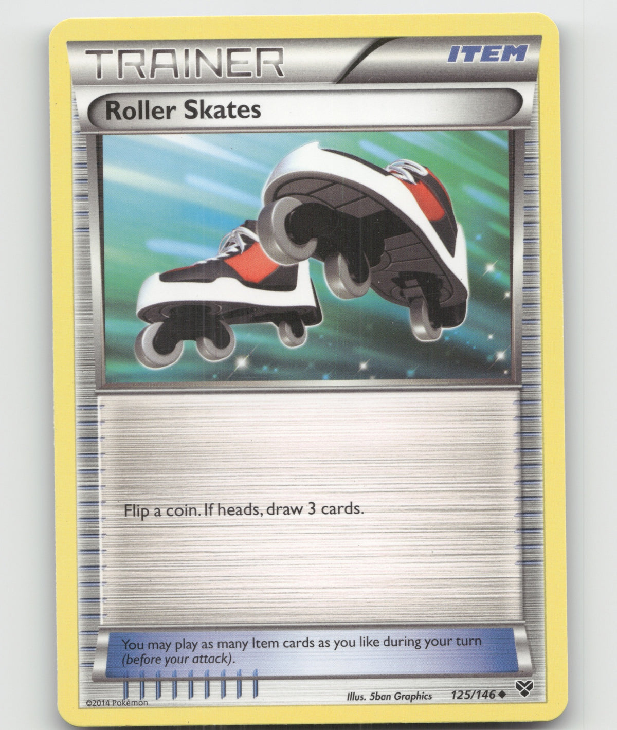 Roller Skates Uncommon XY Base Set 125/146 LP