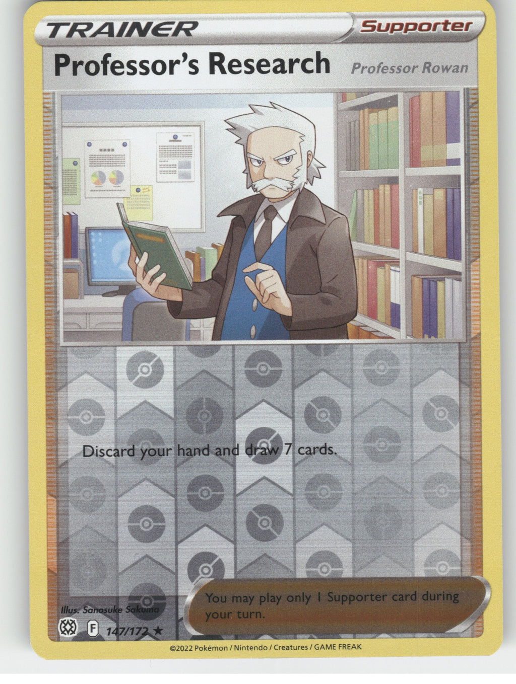 Professor's Research [Rowan] Reverse Holo SWSH09: Brilliant Stars 147/172 NM
