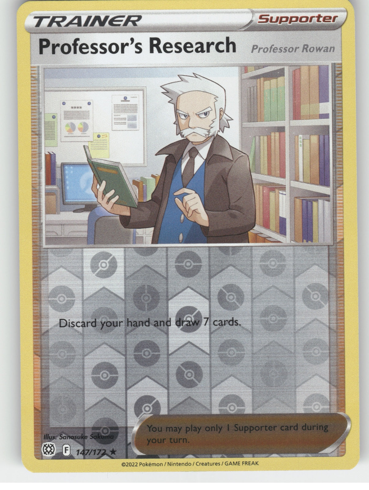 Professor's Research [Rowan] Reverse Holo SWSH09: Brilliant Stars 147/172 NM